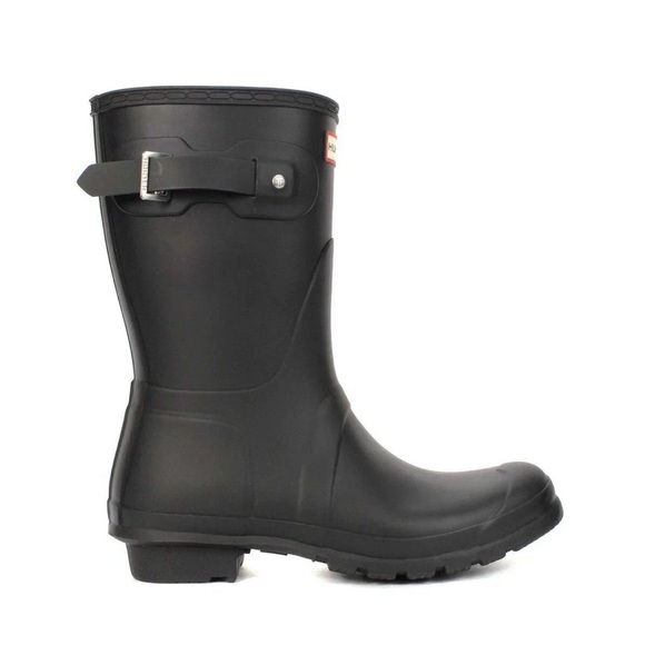 NEW Hunter Original Short Women's Boots Black Size 7 - Picture 2 of 4
